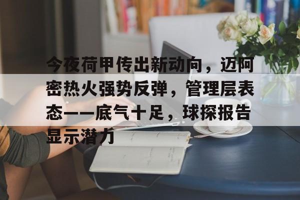 今夜荷甲传出新动向，迈阿密热火强势反弹，管理层表态——底气十足，球探报告显示潜力的简单介绍-电竞
